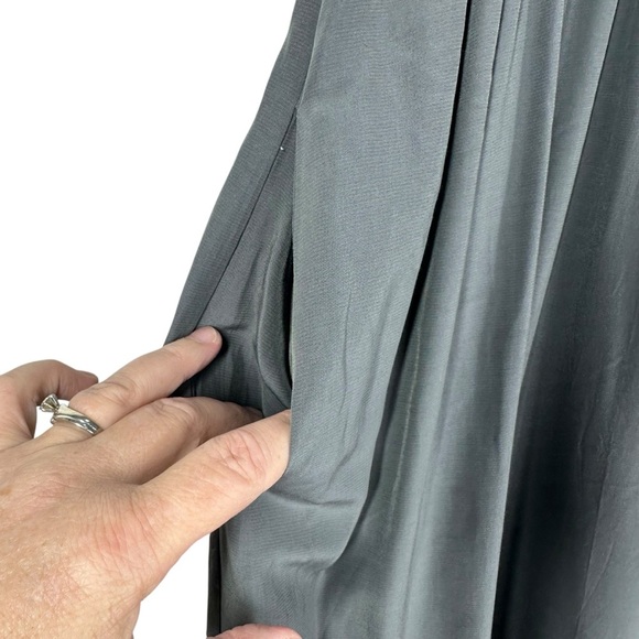 FLAWLESS Grey Rouched Grey Sleeveless Tank Maxi Dress Small off the shoulder - Picture 3 of 6